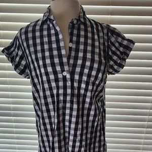 J. Crew gingham shirt dress